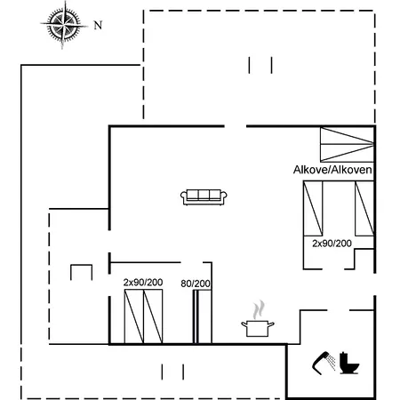 펜션 Akkar - 1-8km From The Sea By Interhome